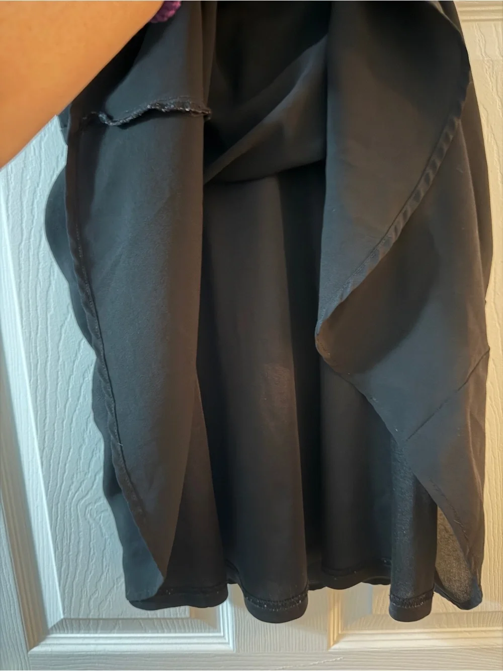 Forever 21 Black Fit & Flare Skater Dress Caged Lattice Neckline Size Large - Picture 5 of 8